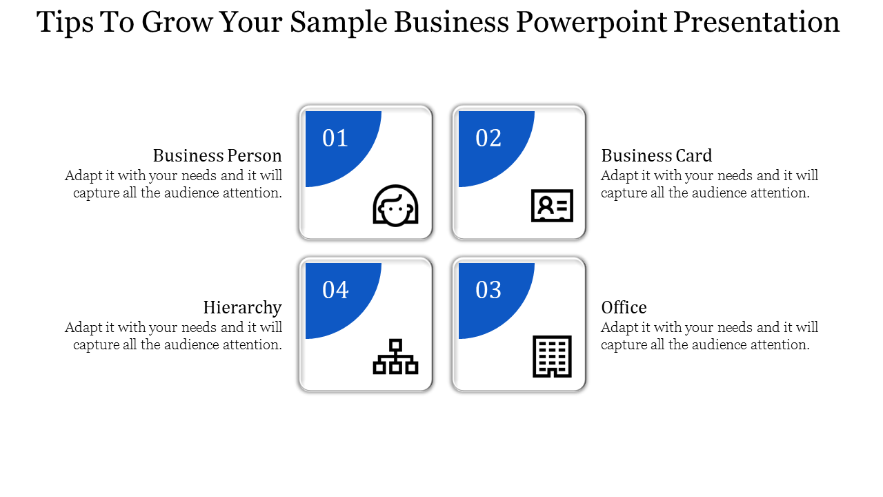 Free - Sample Business PowerPoint Presentation and Google slides - Square Shape